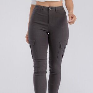 Women's Gray Cargo Pants